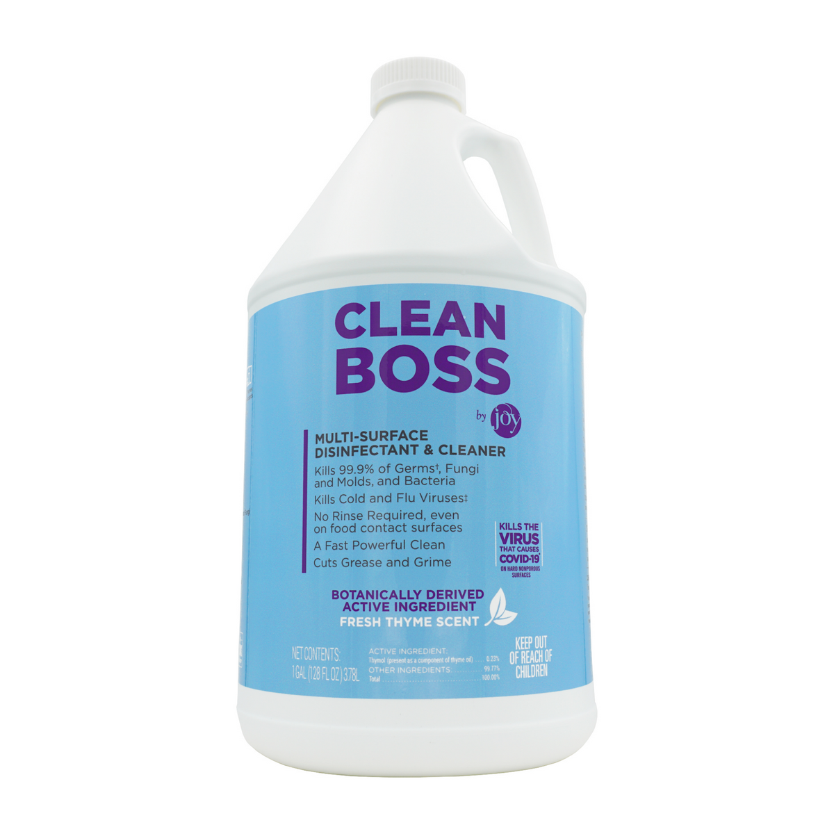 CleanBoss Multi-Surface Botanical Disinfectant - 128oz Jug