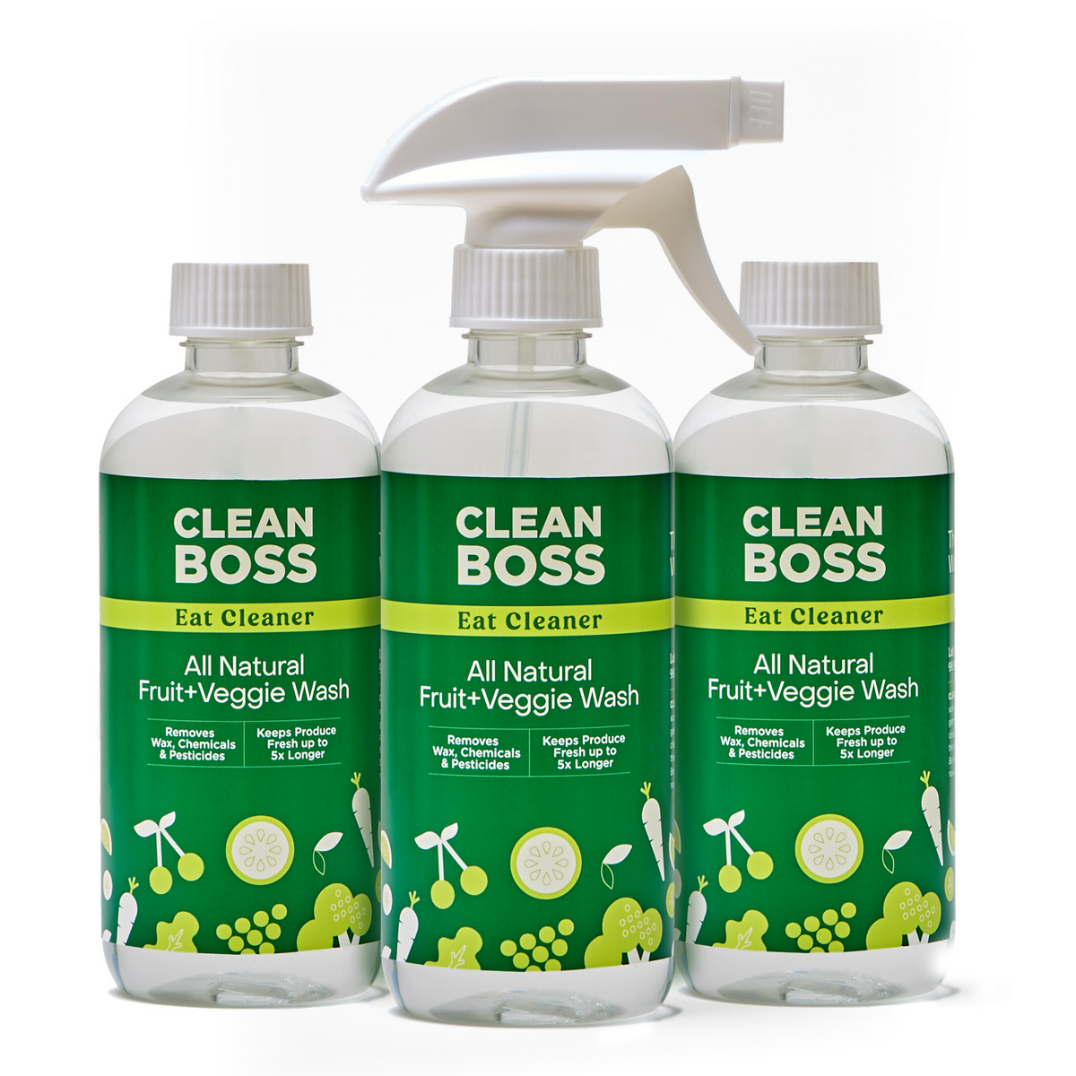 Eat Cleaner All Natural Fruit &amp; Veggie Wash 12 oz. Spray